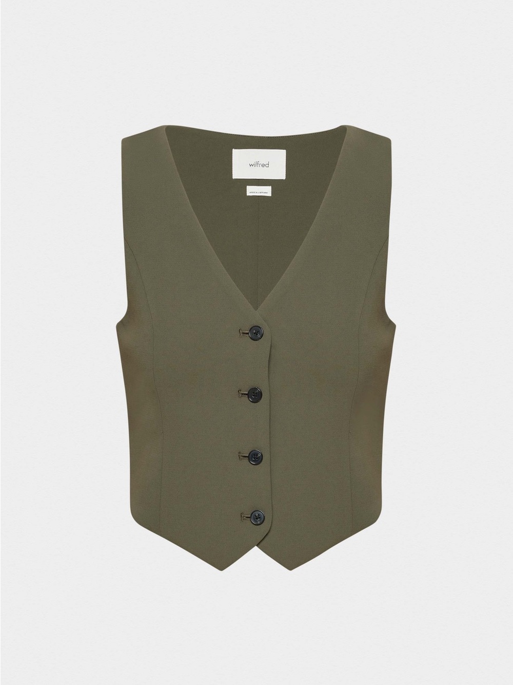 Aritzia - Babaton Pacino Vest Crepette - Green